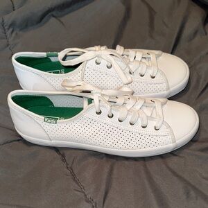 Keds Women's Ortholite Perforated White Sneakers. Sz 9. New